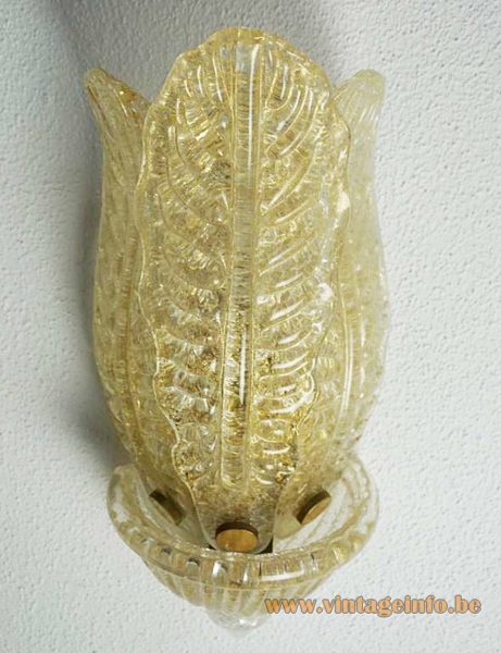 Barovier Toso Gold Flakes Wall Lamps 9