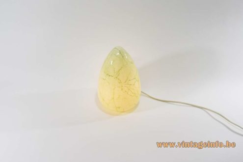 Bluebird Green Marbled Egg Table Lamp 2