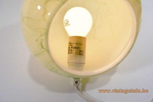 Bluebird Green Marbled Egg Table Lamp 6