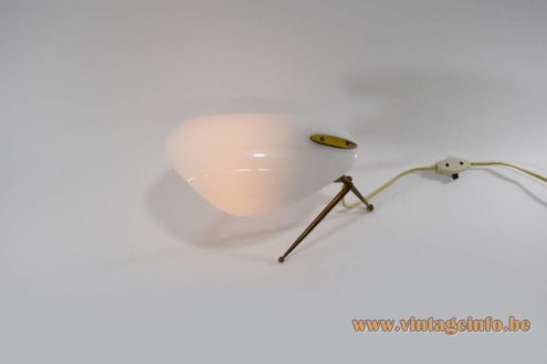 Brass Acrylic Tripod Desk Lamp 2