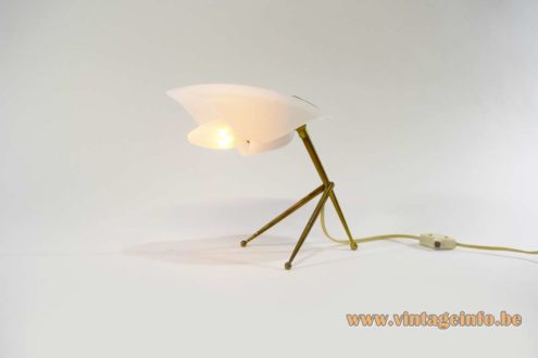 Brass Acrylic Tripod Desk Lamp 5