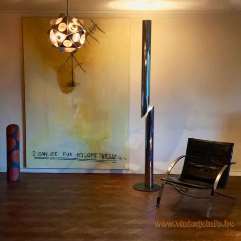 Cicindela Chrome Floor Lamp 8