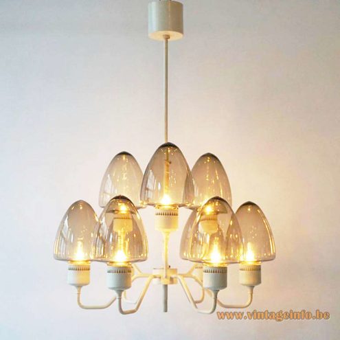 Hans Agne Jakobsson White Chandelier 1