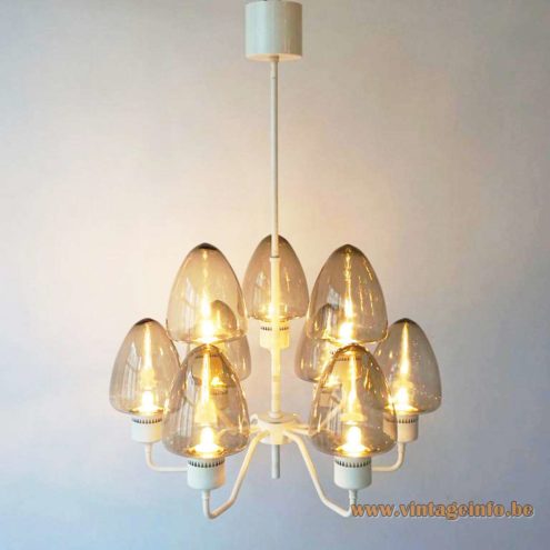 Hans Agne Jakobsson White Chandelier 6