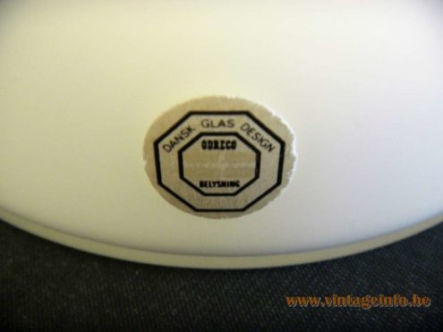 Odreco White Glass Mushroom Table Lamp 5