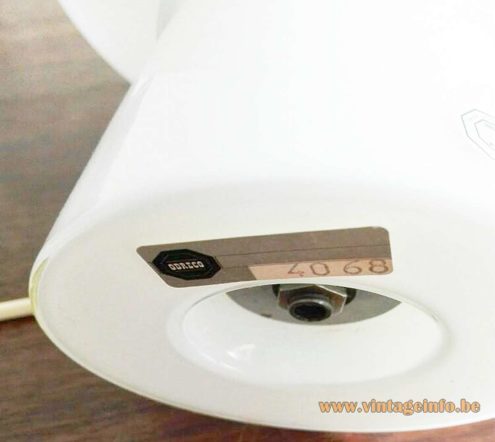 Odreco White Glass Mushroom Table Lamp 7