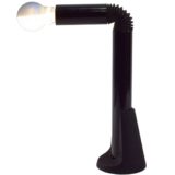 Stilnovo Periscopio table lamp design: Danilo & Corrado Aroldi black aluminium foldable tubes rubber hose 1960s 1970s