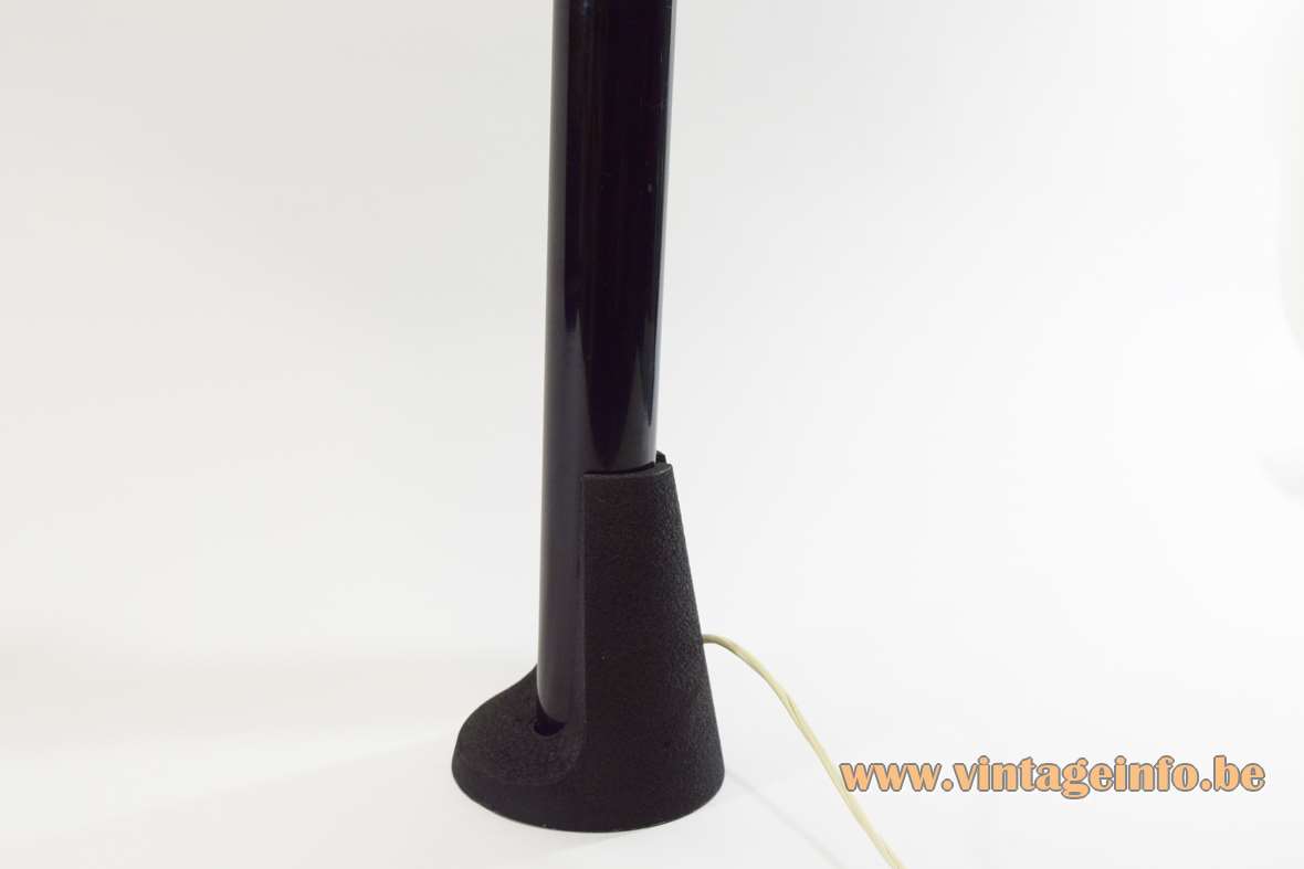 Stilnovo Periscopio table lamp design: Danilo & Corrado Aroldi black aluminium foldable tubes rubber hose 1960s 1970s