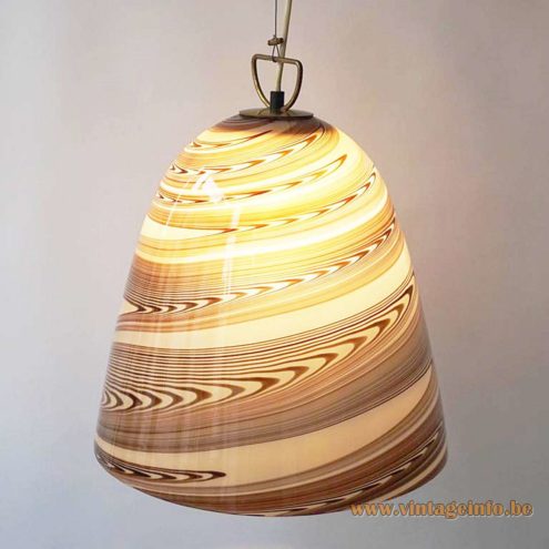 Stracciatella Murano Bell Pendant Lamp 1