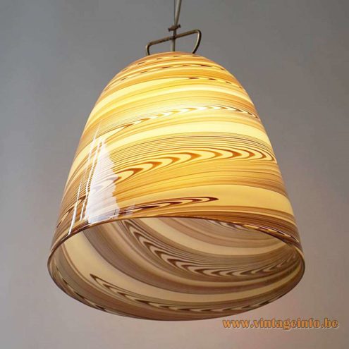 Stracciatella Murano Bell Pendant Lamp 3