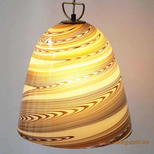 Stracciatella Murano Bell Pendant Lamp 4