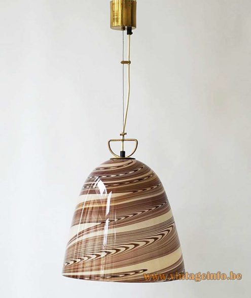 Stracciatella Murano Bell Pendant Lamp 5