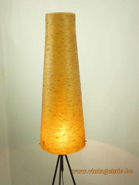 1950s Fibreglass Tripod Floor Lamp 6