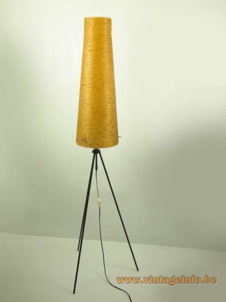 1950s Fibreglass Tripod Floor Lamp 7