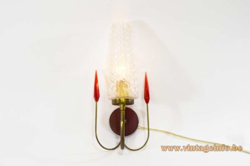 1950s Spearhead Wall Lamps 1