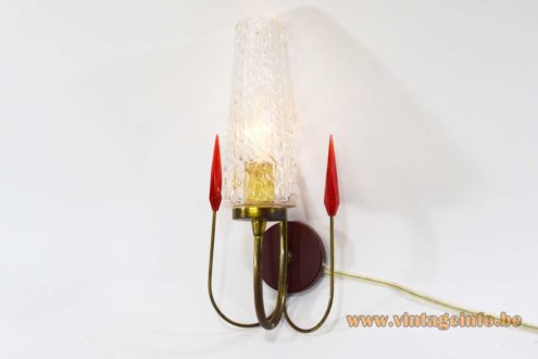 1950s Spearhead Wall Lamps 3