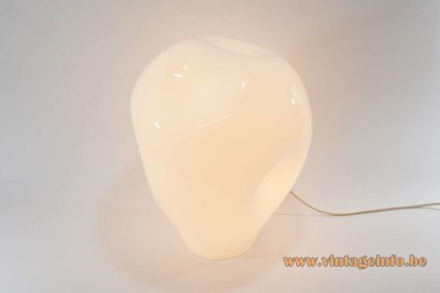 1970s Dimpled Balloon Murano Table Lamp 2
