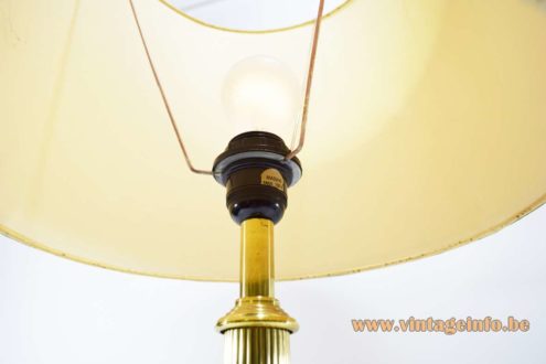 1970s Massive Belgium Brass Table Lamp 5
