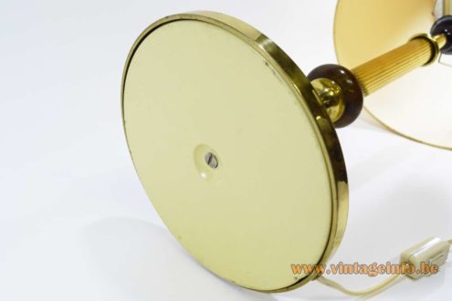 1970s Massive Belgium Brass Table Lamp 8