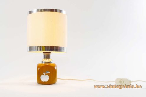 1970s Stilfer Apple Table Lamp 2