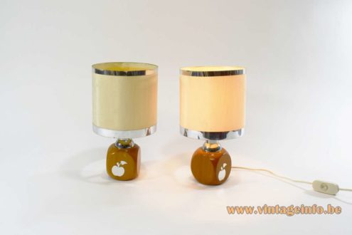 1970s Stilfer Apple Table Lamp 8