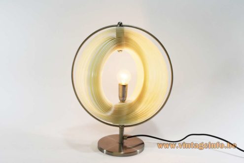 1980s Lamella Moon Table Lamp 4
