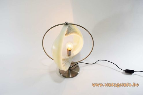1980s Lamella Moon Table Lamp 6