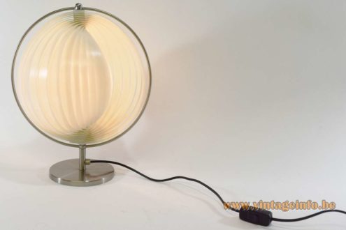 1980s Lamella Moon Table Lamp 9