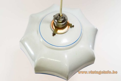Blue White Enamel Pendant Lamp 5