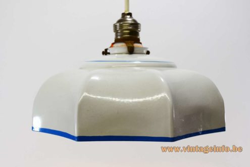 Blue White Enamel Pendant Lamp 6