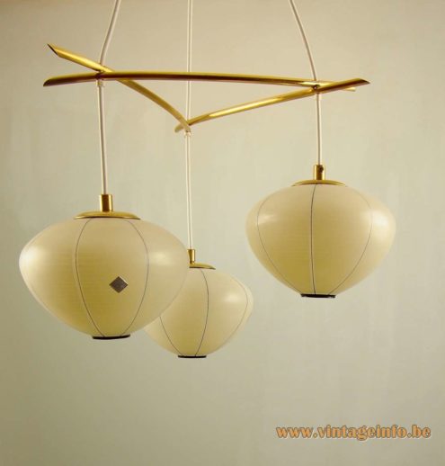 Doria 50s 60s Lampion Chandelier 2