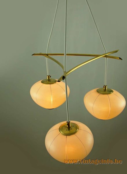 Doria 50s 60s Lampion Chandelier 6