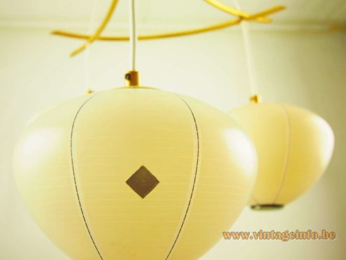 Doria 50s 60s Lampion Chandelier 8