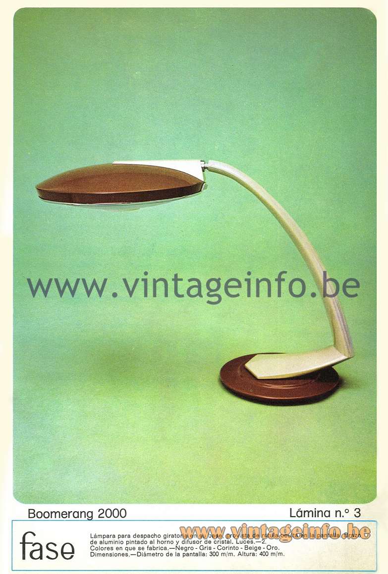 Fase Boomerang 2000 - Catalogue 1974