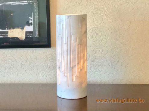 Grupo NP2 Cylindrical Marble Table Lamp 4