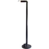 Stilnovo Periscopio floor lamp design: Danilo & Corrado Aroldi black aluminium foldable tubes rubber hose 1960s 1970s
