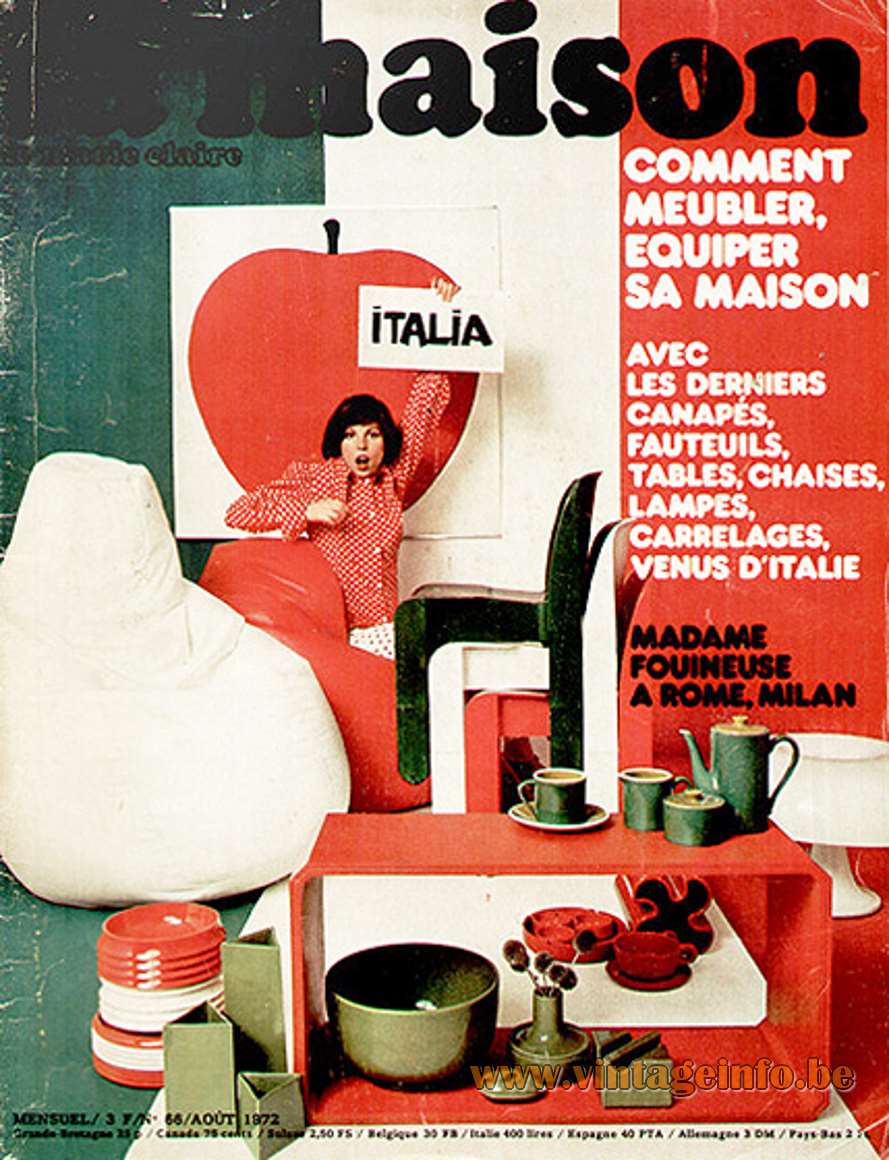La Maison De Marie-Claire - 1972 Magazine - Italian design special