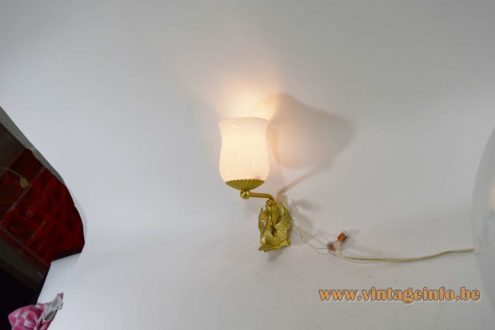 1950s Empire Style Swan Wall Lamp 5