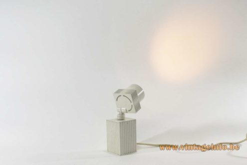 1980s White Beam Shaped Picture Lamp 3