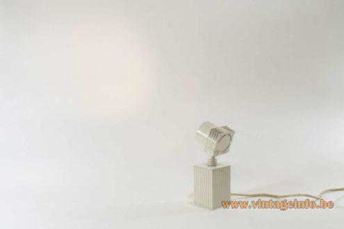 1980s White Beam Shaped Picture Lamp 4