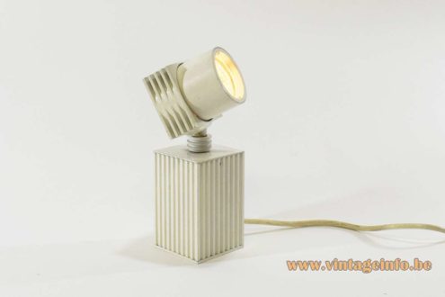 1980s White Beam Shaped Picture Lamp 5