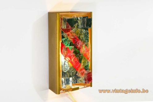 Brutalist Broken Glass Wall Lamp 2