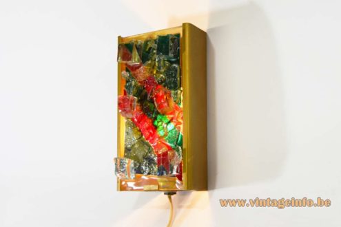 Brutalist Broken Glass Wall Lamp 3