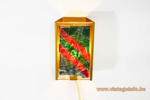 Brutalist Broken Glass Wall Lamp 4