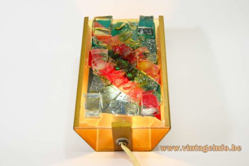 Brutalist Broken Glass Wall Lamp 5