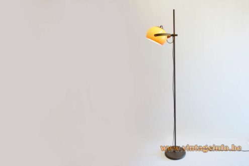 Dijkstra Single Globe Brown Acrylic Floor Lamp 2
