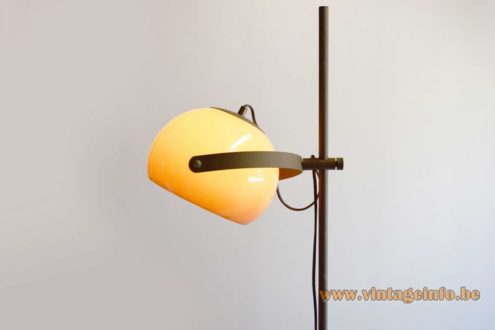 Dijkstra Single Globe Brown Acrylic Floor Lamp 3