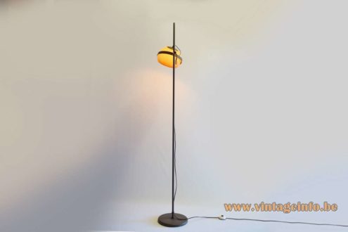 Dijkstra Single Globe Brown Acrylic Floor Lamp 5