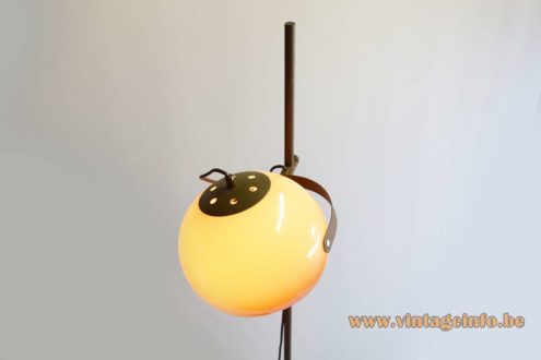 Dijkstra Single Globe Brown Acrylic Floor Lamp 6