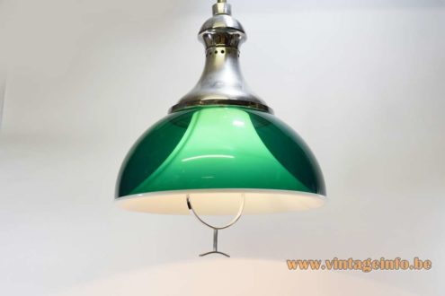 Green Acrylic Rise Fall Pendant Lamp 1